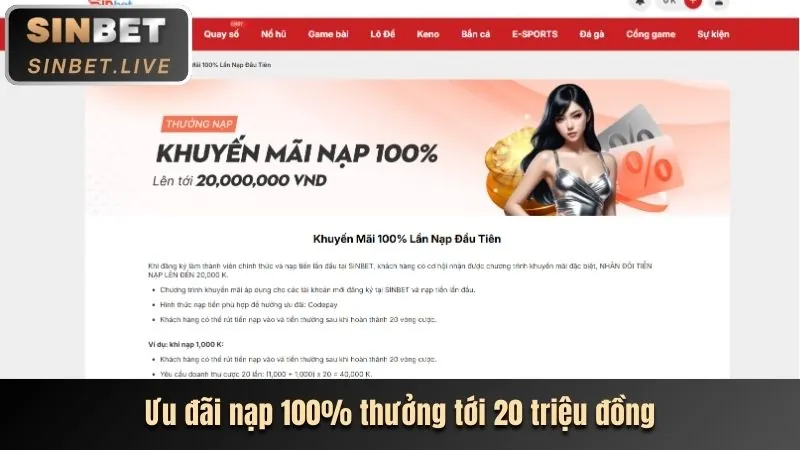 Thưởng chào mừng MV888 App
